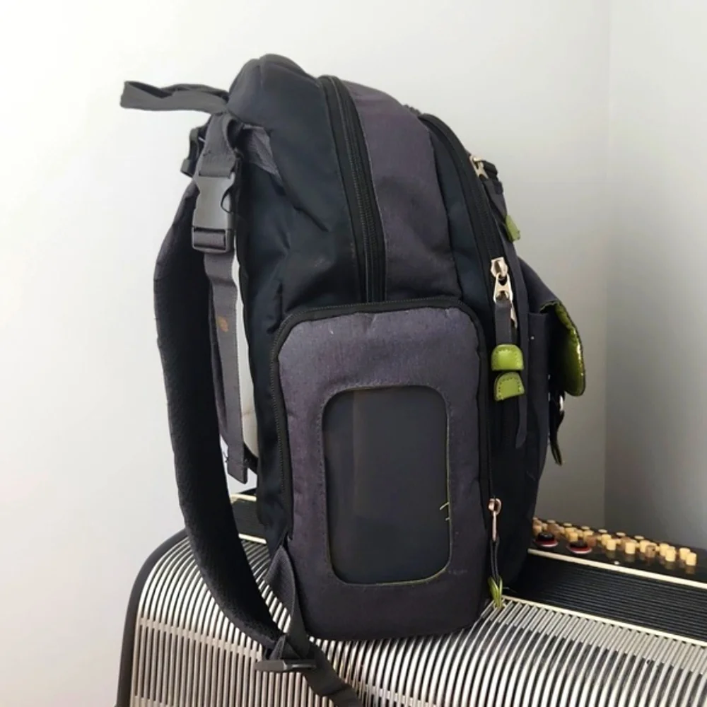 AWESOME EDDIE BAUER DIAPER BAG BACKPACK W/3-INSULATED POCKETS & WIPE HOLDER
